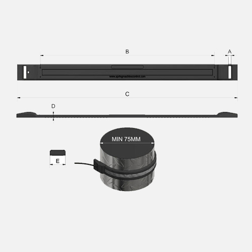 LED strip mod. 200 luce fissa wire